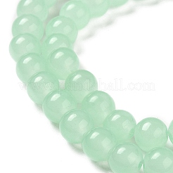 Perles rondes en verre imitation jade&nbsp;X1-DGLA-Q021-8mm-22