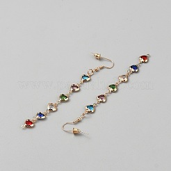 Boucles d'oreilles avec pendentif en laiton&nbsp;EJEW-WH0004-196