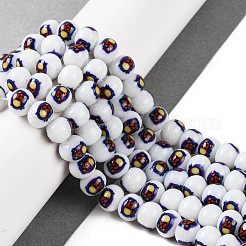 Bedrucken von Glasperlen zur Herstellung von Halsketten und Armbändern&nbsp;GLAA-B020-02A-10