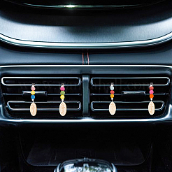 Clips para rejilla de ventilación del coche hechos de fieltro de lana y madera&nbsp;HJEW-DR00037
