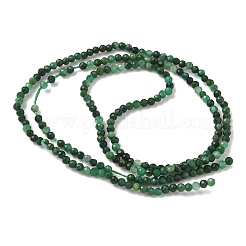 Natürliche afrikanische Jade Perlen Stränge&nbsp;G-D306-A07-2mm