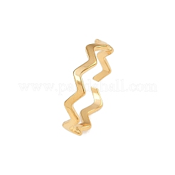 Offene Manschettenringe aus 304 Edelstahl für Damen&nbsp;LS-RJEW-K303-08G