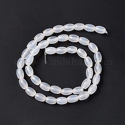 Bianco naturale agata fili di perline&nbsp;X-G-C247-01A