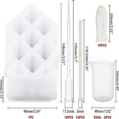 DIY Lippenstift Aufbewahrungsbox Silikon Formen Kits&nbsp;DIY-OC0002-91