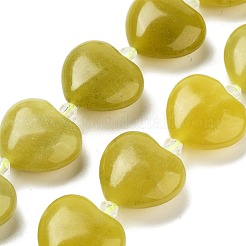 Natürliche Zitronen Jade Perlen Stränge&nbsp;G-C150-A03-01
