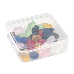 32 Stück 8 Farben transparente Milchglasperlenstränge&nbsp;GLAA-FS0001-60