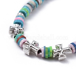 Nylonfaden geflochtene Perlen Armbänder&nbsp;BJEW-JB04552-01