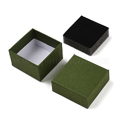 Boîtes de rangement de bijoux en papier cartonné avec éponge&nbsp;CON-P023-01A-01