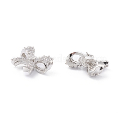 Micro Pave Bijoux de zircone cubique en laiton de placage en râtelier&nbsp;ZIRC-C026-02P
