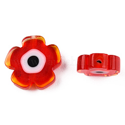 Handgemachte Glasperlen bösen Blick Stränge&nbsp;LAMP-N029-018-04