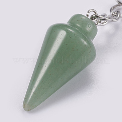 Portachiavi in avventurina verde naturale&nbsp;KEYC-P041-A011
