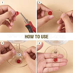 Bausätze für Weinglas-Anhänger selber machen&nbsp;DIY-SZ0008-94B