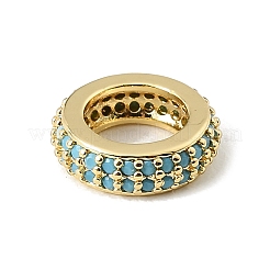 Perline zirconi micro pave  in ottone&nbsp;CU-CBA389D-04G