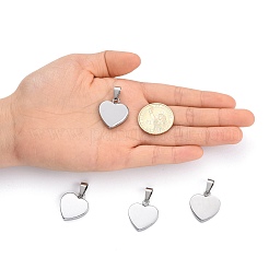 Pendentifs vierges estampés en acier inoxydable 304 résistants au ternissement et à la mode&nbsp;LS-STAS-J002A-01