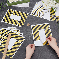 50 étiquette de sécurité autocollante en PVC&nbsp;DIY-OC0016-18