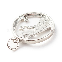 Pendentifs en laiton zircon cubique transparent&nbsp;ZIRC-P094-26P-RS