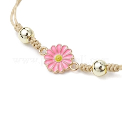 Bracelets empilables en perles tressées en nylon réglables pour femmes&nbsp;BJEW-JB111344