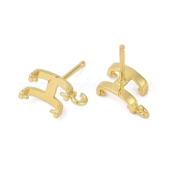 Accessoires de clous d'oreilles en laiton&nbsp;KK-F891-10G