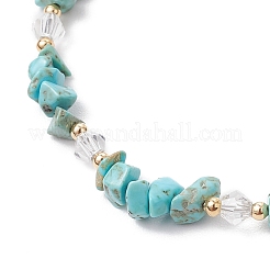 Pulseras de cuentas de howlita natural para mujer&nbsp;BJEW-JB11742-04