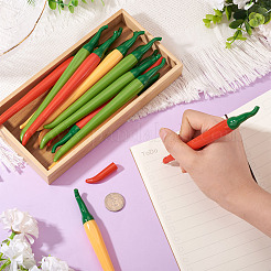 15 Stück 3 Farben Kunststoff-Gelstift in Pfefferform&nbsp;AJEW-TA0002-43
