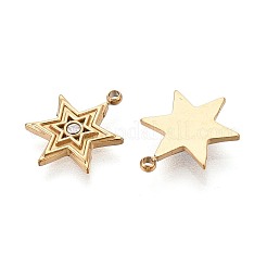 Dijes de circonita cúbica micropavé de acero inoxidable 304&nbsp;STAS-N115-53G