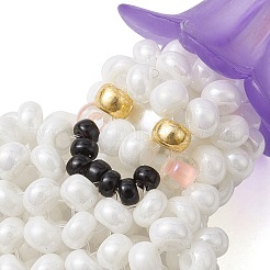 Pendentifs tissés en perles de rocaille en verre faites à la main&nbsp;PALLOY-MZ00216