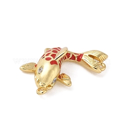 Pendentifs d'émail en laiton &nbsp;KK-B148-12G-01