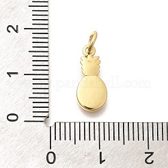 Véritables breloques en émail en laiton plaqué 18k or véritable&nbsp;KK-L225-001G-01