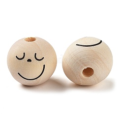 Cuentas de madera impresos&nbsp;WOOD-M010-01C