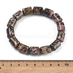 Bracelets extensibles en perles de rhodonite naturelle pour femmes et hommes&nbsp;BJEW-A148-01A-26