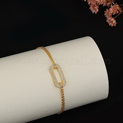 Laiton bracelets de la chaîne de câble&nbsp;FU3607-1