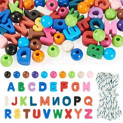 DIY-Sets zum Basteln von Buchstaben A bis Z und runden Armbändern&nbsp;DIY-TA0013-62