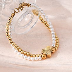 Messing mehradrige Armbänder&nbsp;BJEW-M056-03G