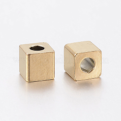 Ionenplattierung (IP) 304 Edelstahlperlen&nbsp;STAS-F148-4x4-06G