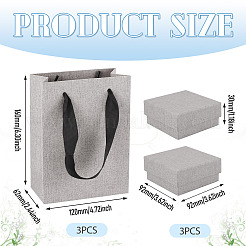 3 quadratische Schmuckaufbewahrungsbox aus Papier&nbsp;CON-TA0001-39E-02