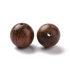 Perline rotonde di legno di sandalo di pelle di tigre&nbsp;WOOD-G009-01C