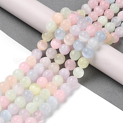 Fili di perline di selenite naturale color macaron&nbsp;G-Q162-A01-02B-02