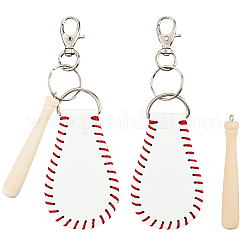 Kits de fabrication d'étiquettes de bagages à thème baseball&nbsp;DIY-CL0002-24A
