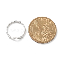 Anillos ajustables de circonita cúbica transparente con micro pavé de plata de ley chapada en rodio de constelaciones para mujer&nbsp;RJEW-P130-01P-D