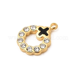 Pendentifs en strass en acier inoxydable 304&nbsp;STAS-P431-38B-G
