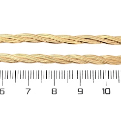 Collares de cadena de serpiente trenzada de acero inoxidable 304&nbsp;X-NJEW-Q013-08G
