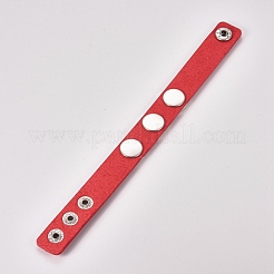 Kunstleder Kabel Armbänder&nbsp;BJEW-WH0009-05G