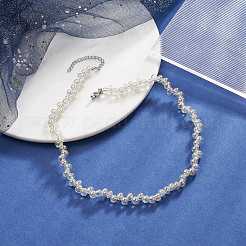 Collane di perline a goccia di vetro&nbsp;NJEW-JN04273-01