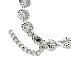 Anlaufgeschützte 304 Edelstahl-Rundgliederarmbänder für Damen&nbsp;BJEW-A007-01P