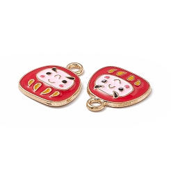 Pendentifs d'émail en alliage&nbsp;ENAM-H039-04G-C