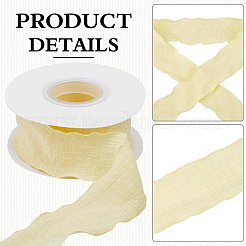 2 Rolle 2-farbiges Polyester-Rüschenband zum Nähen von Dekorationen&nbsp;OCOR-CY0003-19A
