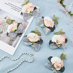 Corsage de poignet de ruban de soie en tissu de soie&nbsp;AJEW-WH0277-62A