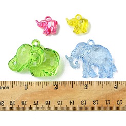 20 Stück 4 Stile transparente und AB-farbig beschichtete Acrylanhänger&nbsp;TACR-FS0001-44