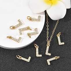 Pendentifs en laiton Shegrace avec micro-pavé de zircone cubique transparente&nbsp;XGRQ29051-394G-L