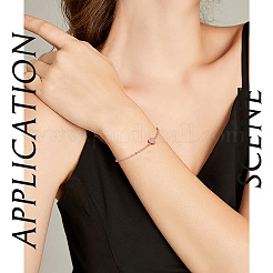 Fabrication de bracelets à maillons de chaîne de câble en laiton plaqué en rack 10 pièce&nbsp;KK-TA0001-42C